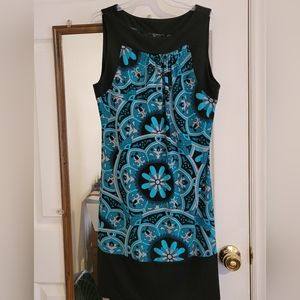 Abstract floral dress
